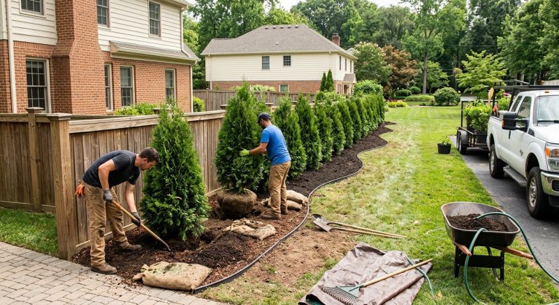 Privacy Hedge Planting in Ventura County, CA
